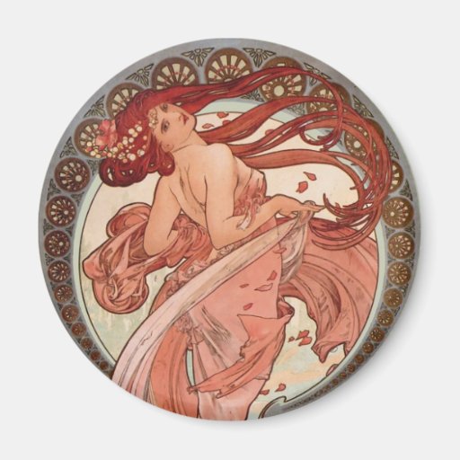 Arte Nouveau - danza Imán Para Frigorifico