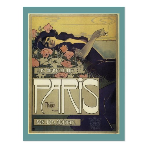 Arte Nouveau de París del ~ del chalet de Aleardo Tarjeta Postal