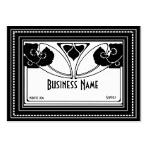 Arte Nouveau Deco de la tarjeta de visita elegante tarjetas de negocio