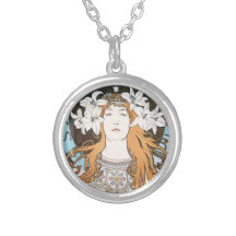 Arte Nouveau del vintage de Alfonso Mucha Sarah Be Joyerias