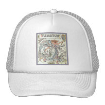 Arte Nouveau del vintage del ~ de la brisa del áng Gorro De Camionero
