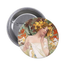 Arte Nouveau - Mucha - anuncio del perfume Pin