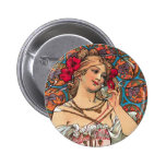 Arte Nouveau - Mucha - anuncio del perfume Pins