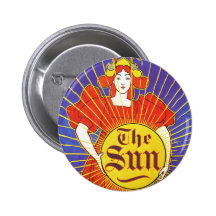 Arte Nouveau:  Nueva York Sun por Rhead Pins