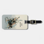 Arte oriental 3 del guerrero del samurai etiquetas bolsas