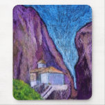 Arte original Mousepad del monasterio griego Tapetes De Ratones