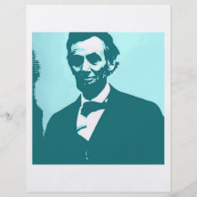 Arte pop de Abraham Lincoln Tarjeta Publicitaria
