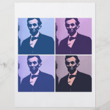Arte pop de Abraham Lincoln Tarjetas Publicitarias