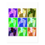 Arte pop de Barack Obama Postal
