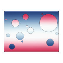 Arte pop de Digitaces: Colores de la bandera de Am Impresiones En Lona Estiradas