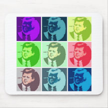 Arte pop de John F. Kennedy Alfombrillas De Ratones