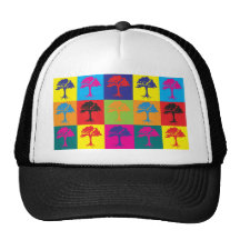 Arte pop de la botánica gorra