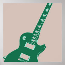 Arte pop de la guitarra eléctrica impresiones