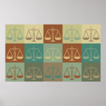 Arte pop de la justicia penal poster