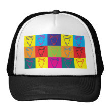 Arte pop de la lectura de contador gorro