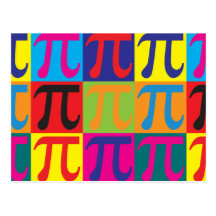 Arte pop de la matemáticas postales