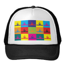 Arte pop de la natación gorra