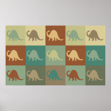 Arte pop de la paleontología impresiones