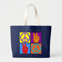 Arte pop de la paz bolsa