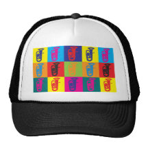 Arte pop de la tuba gorras de camionero