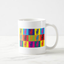 Arte pop de la tuba taza