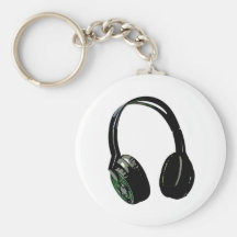 Arte pop de los auriculares llaveros