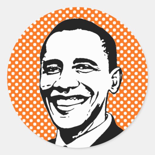 ARTE POP DE OBAMA ETIQUETA