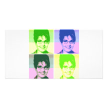 Arte pop de Sarah Palin Tarjetas Con Fotos Personalizadas