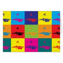 Arte pop de Skydiving Tarjeton