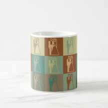 Arte pop del boda taza de café