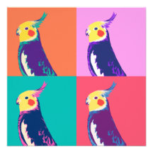 Arte pop del Cockatiel Comunicado Personal