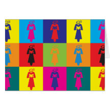 Arte pop del coro felicitacion 