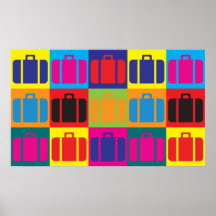 Arte pop del viaje impresiones
