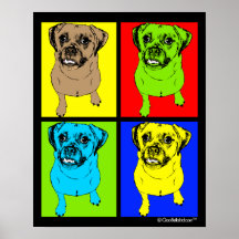 Arte pop Puggle Poster