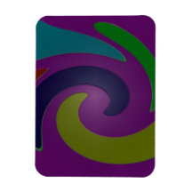 arte pop púrpura colorido iman flexible