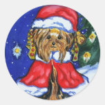 Arte popular de Yorkie Etiqueta