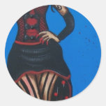 ARTE POPULAR, señora linda, POR LORRI EVERETT Pegatina