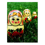 Arte popular ucraniano de Matryoshka Postal