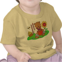 Arte popular ucraniano del oso de miel camisetas