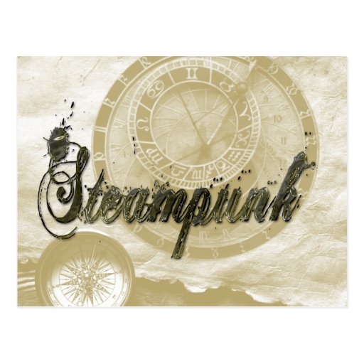 Arte punky de la moda del vintage del vapor tarjeta postal