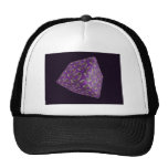 Arte púrpura del cubo de Digitaces Gorra