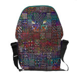 Arte retro moderno del modelo del edredón geométri bolsas de mensajería