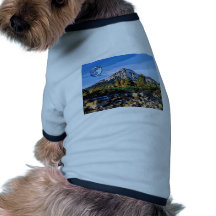 arte-río camiseta de perro
