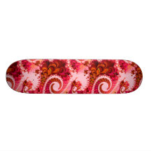 Arte rosado caliente del fractal de los remolinos  tablas de patinar