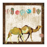 Arte soñador de la lona del viaje de los camellos lona envuelta para galerías
