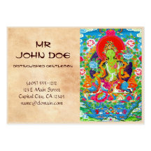 Arte tibetano oriental fresco del tatuaje de dios  plantillas de tarjetas de visita