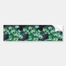 Arte verde del coche de la pegatina para el parach pegatina de parachoque