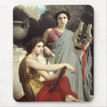 Arte y literatura - William-Adolphe Bouguereau Alfombrillas De Ratones