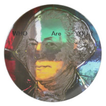 Arte y política - diseño de la placa de George Was Plato Para Fiesta