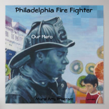 Artes del mural del bombero de Philly Impresiones
